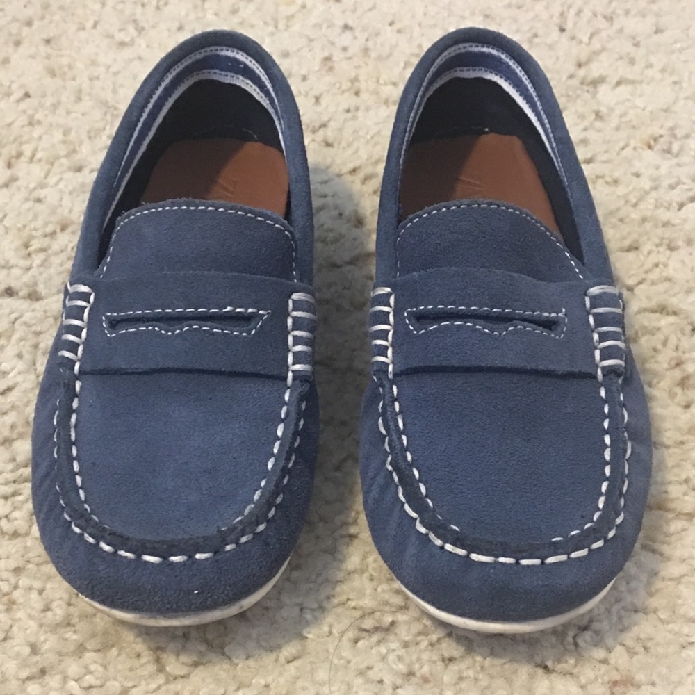 Kids Zara Suede Loafer Shoes Size EURO 30
